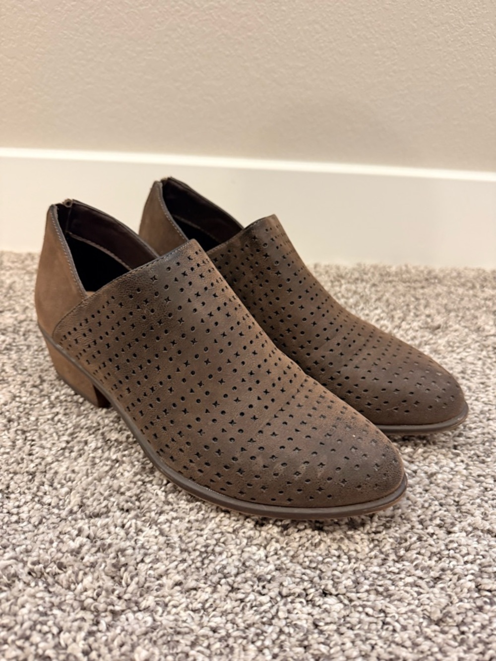 Women’s Pierre Dumas Brown Ankle Booties